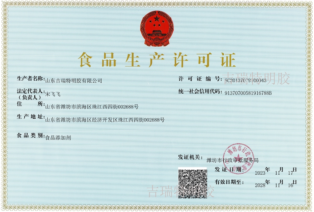 Manufacturing License for Food Industry